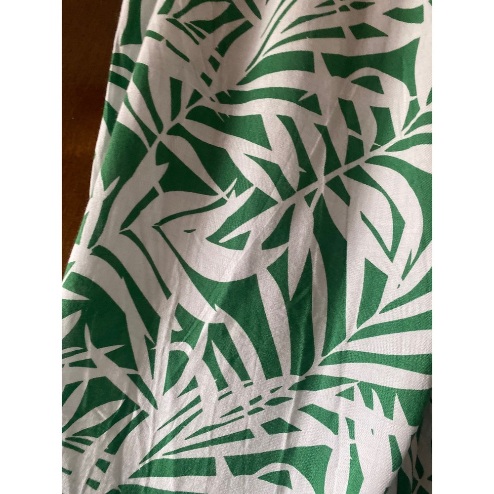 Jane + Delancey Palm Print Pants Wide Leg Drawstring Casual Size S NWT - Picture 8 of 12